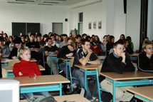 Při přednášce ve Strakonicích